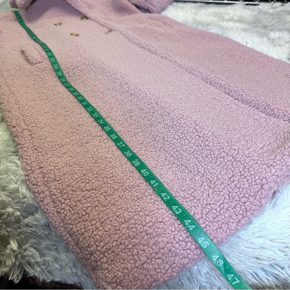 G Giuliana Teddy SHERPA MIDI‎ Coat LILAC PINK - Picture 4 of 6